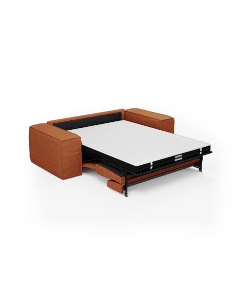 Express Matratze für Sofabett, 160 cm, RUBY, Terrakotta, Kord - 236x100x80
