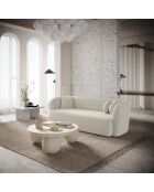 EMY 3-zitsbank Creme Boucle stof - 205x88x77