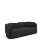 EMY 2-Sitzer-Sofa aus anthrazitgrauem Webstoff - 185x88x77