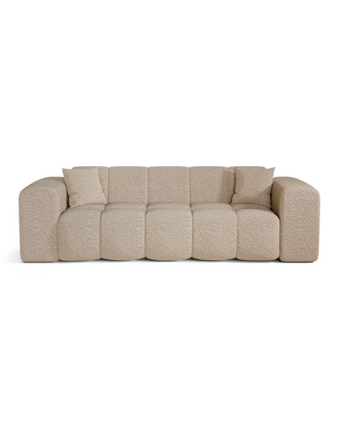 COVA 4-Sitzer-Sofa Taupe Boucle Fabric - 247x94x69,5