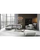 Sofá Isak de esquina izquierda gris claro - 235x92x85