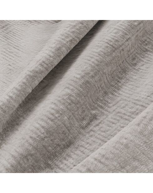 Sofá convertible Express con colchón de 140 cm MILANO Velvet con motivos en beige - 210x105x75