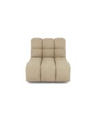 Fauteuil pivotant NELLY Velours côtelé Beige - 81x98x77
