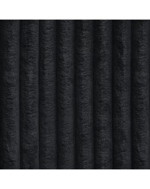 5-Sitzer-Sofa mit 2 dekorativen Kissen RUBEN Corduroy XXL Schwarz - 323x95x78