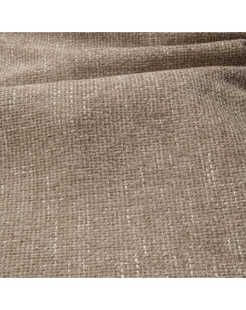 Canapé d'angle gauche NOVA Velours tramé Beige - 280x165x73