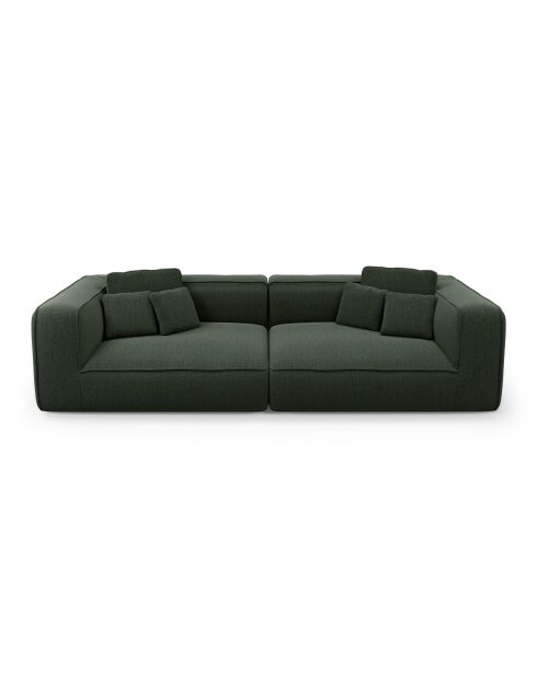 ROMY 3-Sitzer-Sofa Weich gewebter Duschstoff khakigrün - 250x105x70
