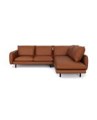 Isak breites rechtwinkliges Sofa aus Kamelleder - 262x92x85