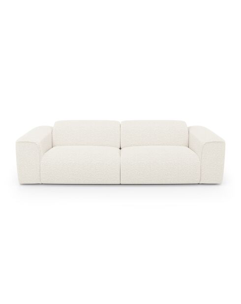 NOVA Bouclette Cream 4-Sitzer-Sofa - 245x9x73