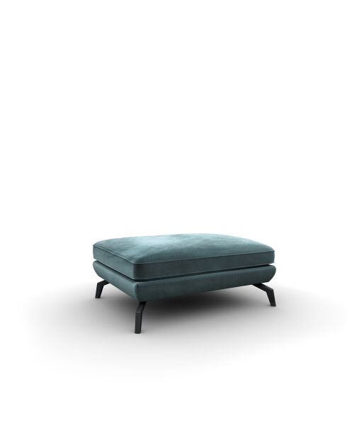 POUF UNIC BLEU PETROLE - 90x70x46