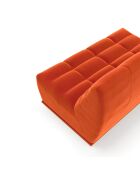 Canapé 3 places modulable Jody Velours ORANGE - 175x112x80