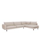 Isak großes rechtwinkliges Sofa sandbeige - 262x92x85