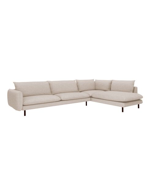 Isak großes rechtwinkliges Sofa sandbeige - 262x92x85