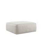 Pouf Rolf Cream in velluto a coste - 97x97x41