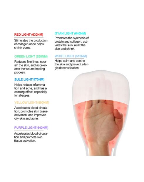 7-farbige LED-Therapiehandschuhe