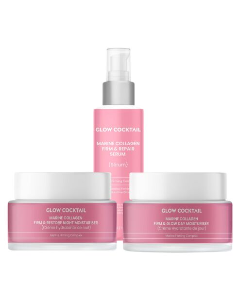 3-delige gezichtsverzorgingsset met zeecollageen