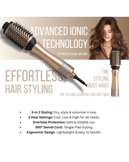 Brosse coiffante Glam Breeze