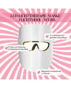 LED-Lichttherapiemaske 3 Farbmodi - weiß