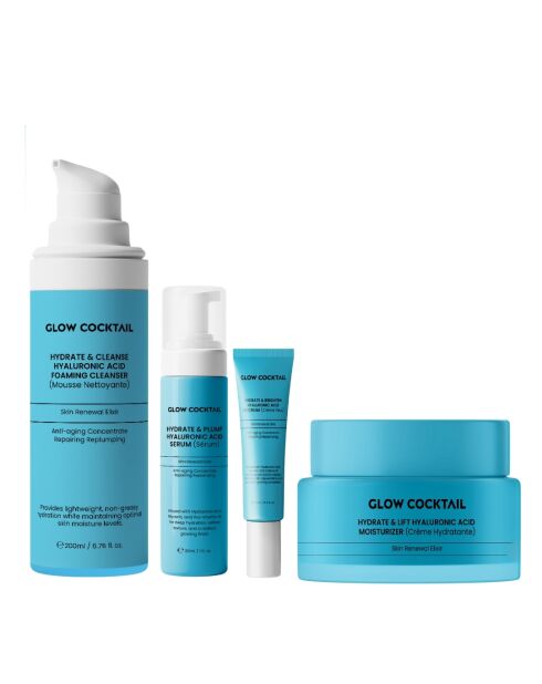 Gezichtsverzorgingsset met hyaluronzuur (3 stuks)