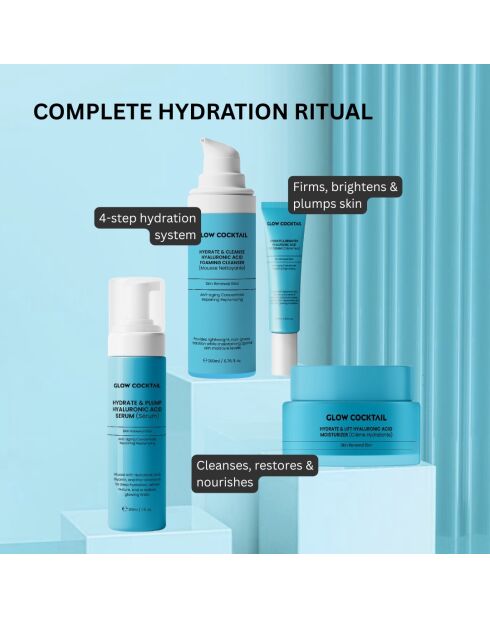 Gezichtsverzorgingsset met hyaluronzuur (3 stuks)