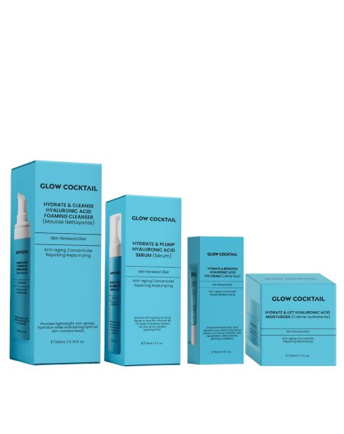 Gezichtsverzorgingsset met hyaluronzuur (3 stuks)