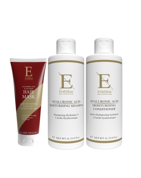 Feuchtigkeitsspendendes Haarpflegeset 1 L und 250 ml (3 Stück)