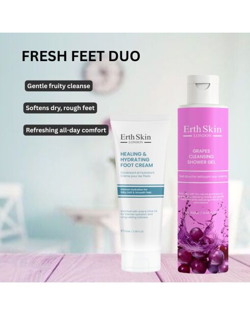 Set Soin douche + Crème pied - 2 pièces