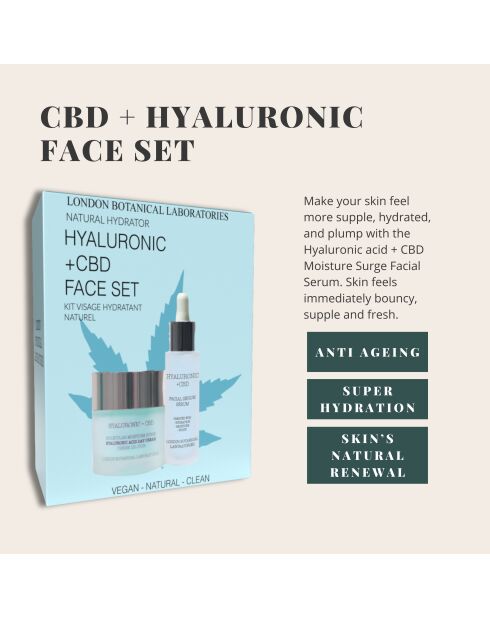 Coffret visage LBL-CBD + Acide hyaluronique