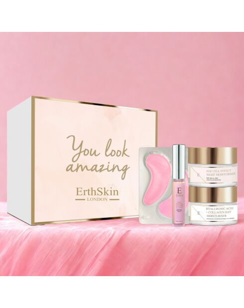 Perfektes Glow-Set (Gesicht, Lippen und Augen)