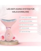 LED-Anti-Aging-System für Hals- und Kieferkontur - (rosa Farbe)