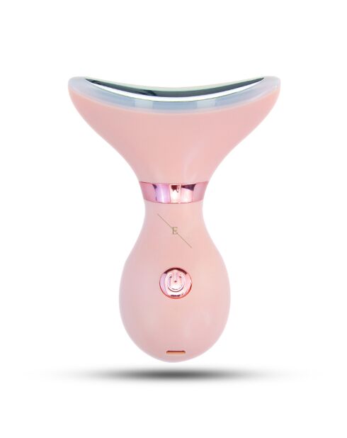 LED-Anti-Aging-System für Hals- und Kieferkontur - (rosa Farbe)