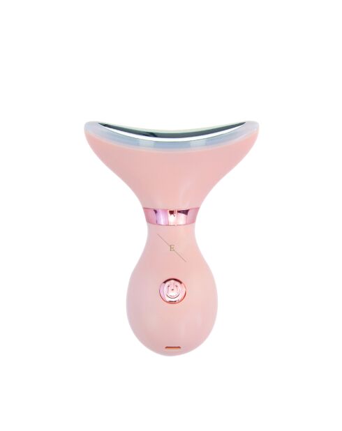 LED-Anti-Aging-System für Hals- und Kieferkontur - (rosa Farbe)