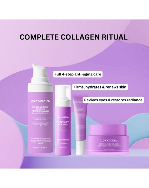 Collageen gezichtsverzorgingsset herleeft en vernieuwt