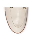 Mules mocassins en veau tannage végétal très souple Écrues