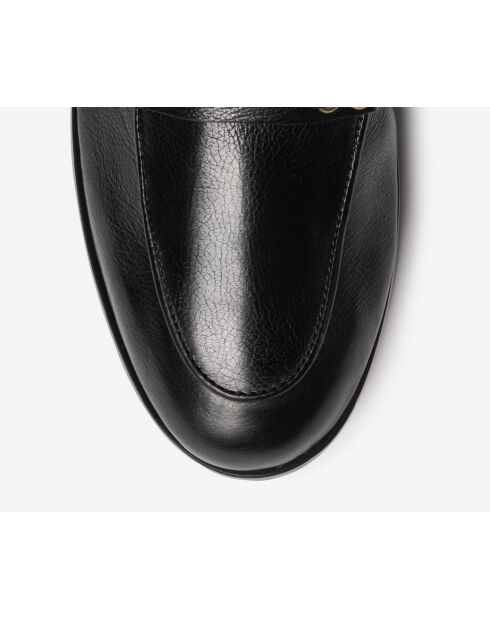 Zeer zachte, plantaardig gelooide instappers van kalfsleer Lichtbeige