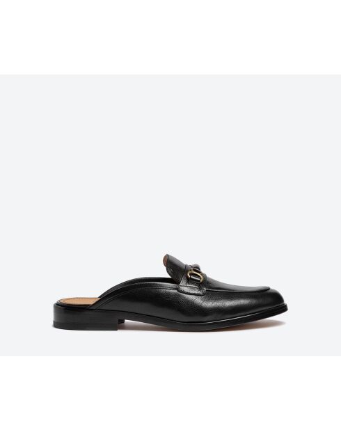 Mules mocassini neri