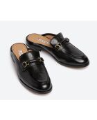 Mules mocasines negros