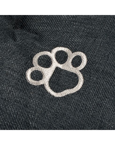 Cuscino reversibile in poliestere a forma di fiocco di neve 107*62*h5cm city anthracite