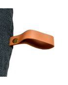 Cuscino reversibile in poliestere a forma di fiocco di neve 107*62*h5cm city anthracite