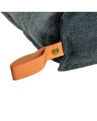 Cuscino rettangolare in poliestere 100*80*h12cm city anthracite