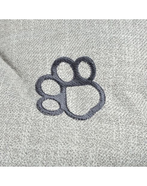 Cuscino reversibile in poliestere a forma di fiocco di neve 107* 62* h5cm city grigio chiaro