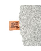 Cuscino reversibile in poliestere a forma di fiocco di neve 107* 62* h5cm city grigio chiaro