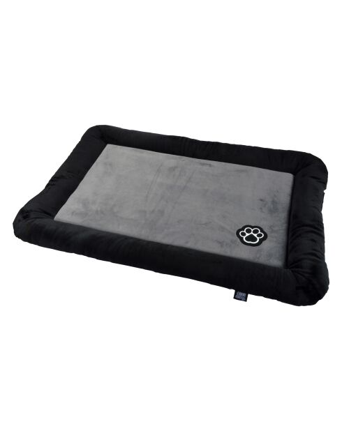 Coussin rectangle polyester 90*60cm patchy gris/noir