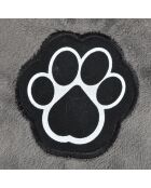 Coussin rectangle polyester 90*60cm patchy gris/noir