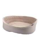 Panier ovale newton interieur doux 70*53cm ecru