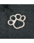 Cuscino reversibile in poliestere a forma di fiocco di neve 69*44*h5cm city anthracite