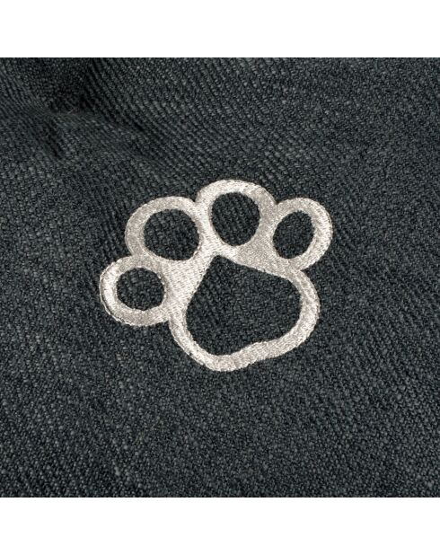 Cuscino reversibile in poliestere a forma di fiocco di neve 69*44*h5cm city anthracite