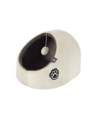 Niche avec jouet polyester 35*38*26cm patchy noiSette/beige