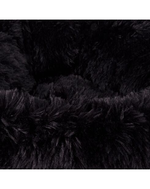 Cuscino a ciambella rotondo in poliestere d95* 22 cm nero soffice