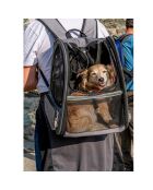 Zaino estensibile per il trasporto di animali 33*27*h44cm nero