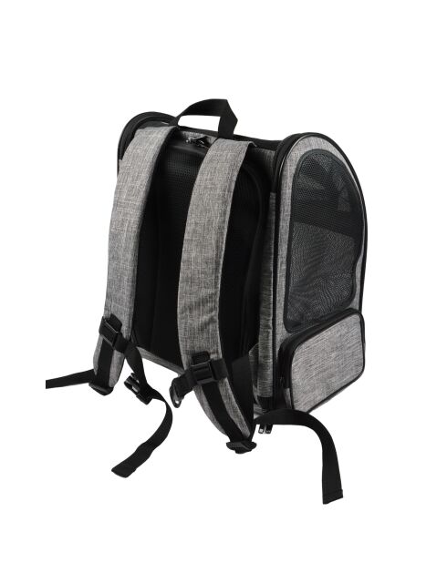 Zaino estensibile per il trasporto di animali 33*27*h44cm nero